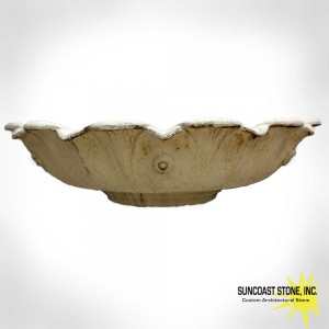 concrete wall bowl water feature rose petal bowl 6 foot